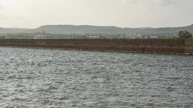 The total water in four dams as of July 9 is 7.66 thousand million cubic (TMC) feet or 26.29% of the total storage capacity, while during the same period last year it was 9.21 TMC or 31.59 % of the total capacity. (Pratham Gokhale/HT Photo) The total water in four dams as of July 9 is 7.66 thousand million cubic (TMC) feet or 26.29% of the total storage capacity, while during the same period last year it was 9.21 TMC or 31.59 % of the total capacity. (Pratham Gokhale/HT Photo)