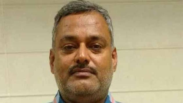 A file photo of gangster Vikas Dubey. (HT Photo) A file photo of gangster Vikas Dubey. (HT Photo)