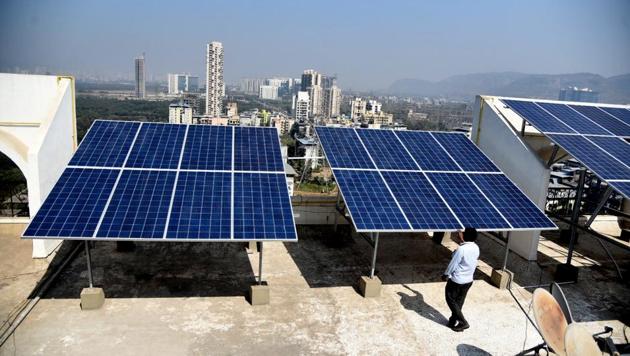 Solar Panels on Rooftop