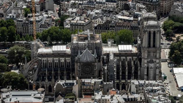 The actual reconstruction of the Notre Dame Cathedral won’t begin until next year. Church officials hope that Notre Dame will be open for mass by 2024, when Paris is due to host the Olympic Games. (Bertrand GUAY / AFP) The actual reconstruction of the Notre Dame Cathedral won’t begin until next year. Church officials hope that Notre Dame will be open for mass by 2024, when Paris is due to host the Olympic Games. (Bertrand GUAY / AFP)