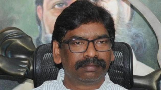 Jharkhand chief minister Hemant Soren went on home quarantine soon after one of his cabinet colleagues - Mithilesh Kumar and one JMM lawmaker Mathura Prasad Mahto tested Covid-19 positive on Tuesday.(HT PHOTO.)