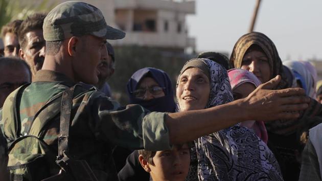 Russia, Syria’s closest ally, has argued that aid should be delivered from within Syria across conflict lines. But the UN and humanitarian groups say aid for 2.8 million needy people in the northwest can’t get in that way. (AP file photo. Representative image) Russia, Syria’s closest ally, has argued that aid should be delivered from within Syria across conflict lines. But the UN and humanitarian groups say aid for 2.8 million needy people in the northwest can’t get in that way. (AP file photo. Representative image)