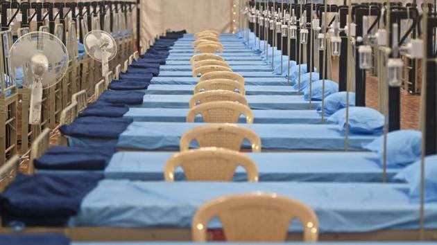 200 additional beds added to Thane’s total capacity to treat coronavirus patients today. (AFP Photo/Representative) 200 additional beds added to Thane’s total capacity to treat coronavirus patients today. (AFP Photo/Representative)