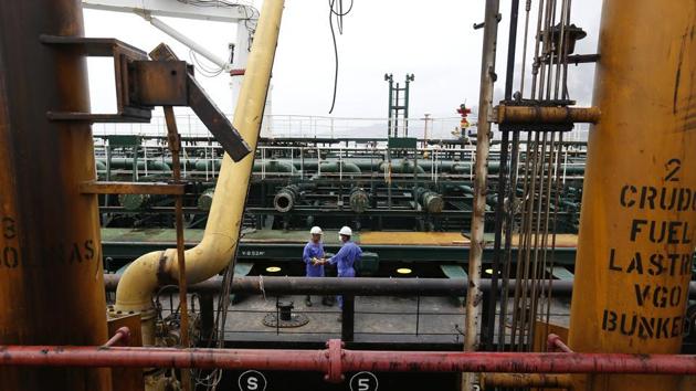 The Islamic Republic’s crude production has halved to around 2 million bpd.(AP)
