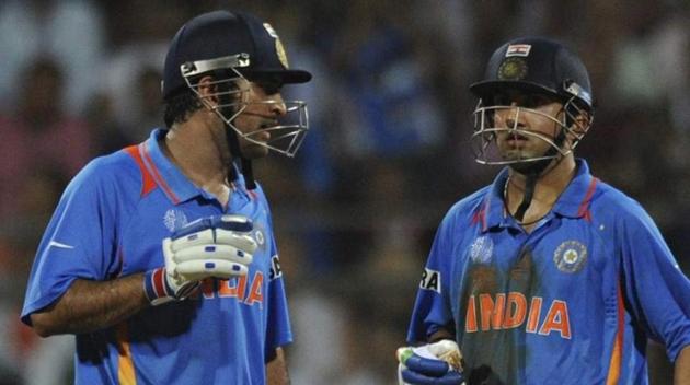 File image of Gautam Gambhir and MS Dhoni. (File) File image of Gautam Gambhir and MS Dhoni. (File)