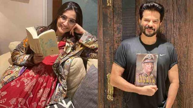 Sonam Kapoor and Anil Kapoor show off the books they have been reading these days.