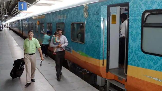 The Railway Board has decided to implement 20 innovations by its employees to make train journeys safer and improve passenger comfort - such as a bell warning to alert travellers minutes before a train departs, real-time CCTV monitoring inside coaches, printing of unreserved tickets through mobile applications - on a mass scale. (HT file photo for representation) The Railway Board has decided to implement 20 innovations by its employees to make train journeys safer and improve passenger comfort - such as a bell warning to alert travellers minutes before a train departs, real-time CCTV monitoring inside coaches, printing of unreserved tickets through mobile applications - on a mass scale. (HT file photo for representation)