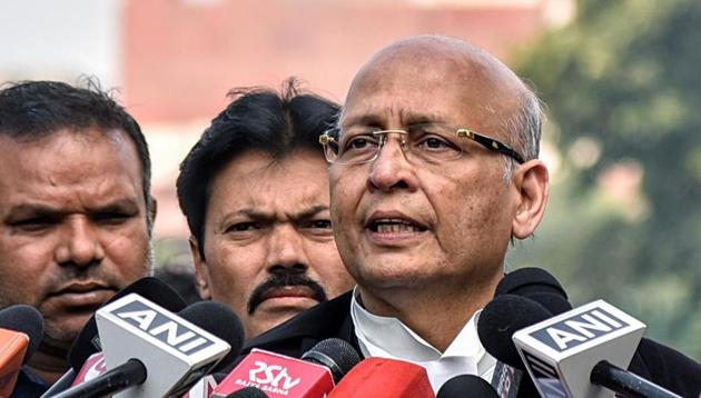 Senior Advocate and Congress leader Abhishek Manu Singhvi moved the application as part of the landmark case of DK Basu vs. State of West Bengal in which the Supreme Court has from time to time issued directions for police reforms.(ANI PHOTO.)