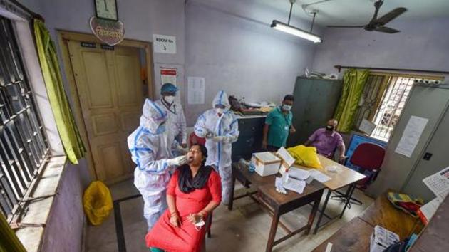 Uttarakhand on Tuesday reported 78 fresh Covid-19 cases of which maximum were from US Nagar (34) district. (PTI) Uttarakhand on Tuesday reported 78 fresh Covid-19 cases of which maximum were from US Nagar (34) district. (PTI)