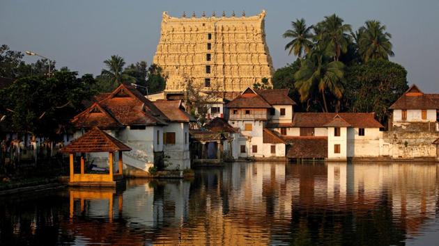 A view of Sree Padmanabhaswamy temple in Thiruvananthapuram, Kerala.(REUTERS)