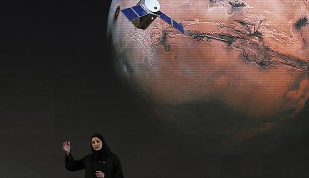 Sarah Amiri, deputy project manager of the United Arab Emirates Mars mission, talks about the project named "Hope".(AP)