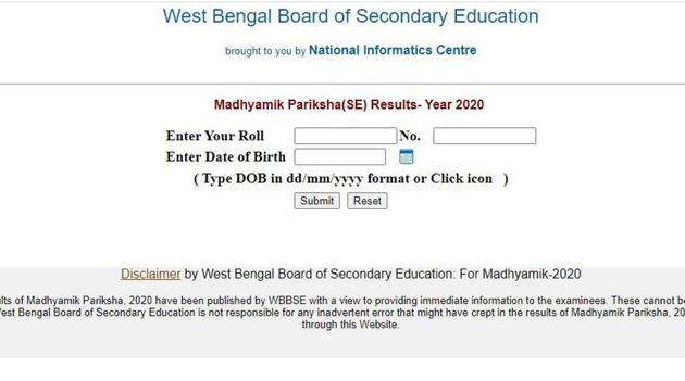 WBBSE Madhyamik Results 2020: WB Board 10th Result Declared At Wbbse ...