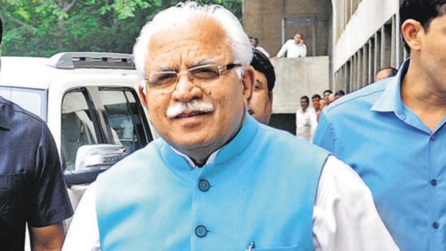 Haryana CM Manohar Lal Khattar said anyone was welcome to stay in private hotels in the state.(HT Photo)