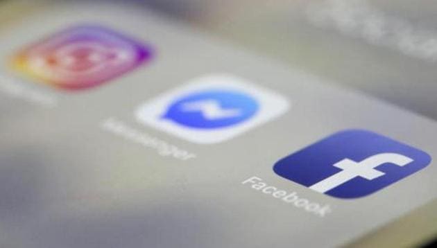 Facebook, Messenger and Instagram apps are displayed on an iPhone. (AP File Photo) Facebook, Messenger and Instagram apps are displayed on an iPhone. (AP File Photo)