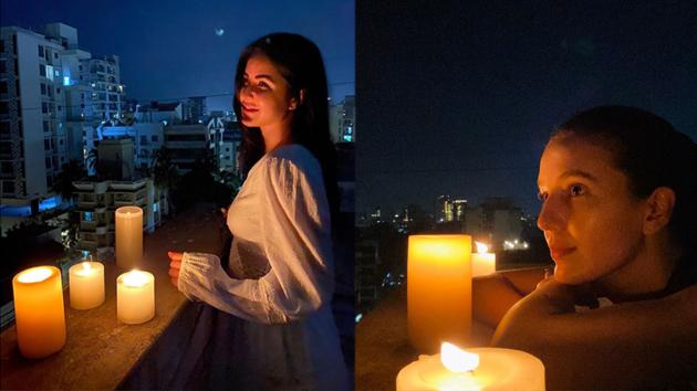 Katrina Kaif showed her gratitude to the coronavirus warriors by lighting candles in her balcony and saying, “let the light of hope always enlighten” our souls.