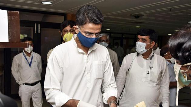The 19 rebel Congress legislators had moved the plea to challenge the validity of the notices under Article 191 of the Constitution read with Rajasthan Assembly Member (Disqualification on the grounds of changing party) Rules, 1989.(ANI file photo) The 19 rebel Congress legislators had moved the plea to challenge the validity of the notices under Article 191 of the Constitution read with Rajasthan Assembly Member (Disqualification on the grounds of changing party) Rules, 1989.(ANI file photo)