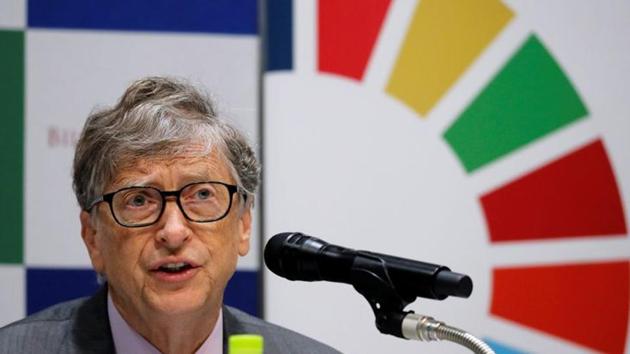 Bill Gates, co-chair of the Bill & Melinda Gates Foundation, attends a news conference.(REUTERS)