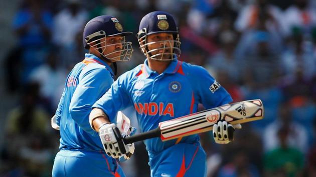 Between 2001 and 2007, Sachin Tendulkar batted at No.4 19 times to allow Virender Sehwag to open the innings.(Getty Images)