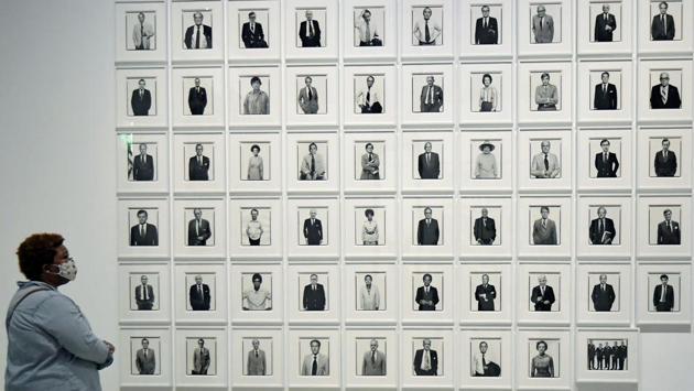 Photographs in the exhibition 'Masculinities' at the Barbican arts centre in London, Britain. (REUTERS/Toby Melville) Photographs in the exhibition 'Masculinities' at the Barbican arts centre in London, Britain. (REUTERS/Toby Melville)