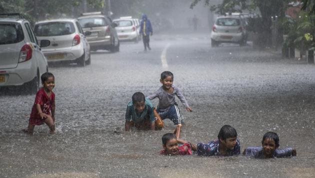 Mumbai has also recorded its second-highest 24-hour rainfall since 2015.(Pratik Chorge/HT Photo)