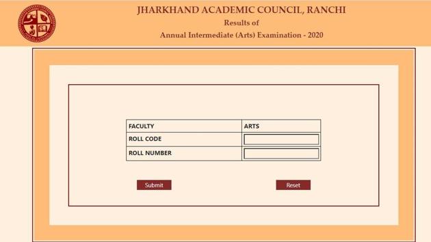 JAC Jharkhand 12th Results 2020.(Screengrab)