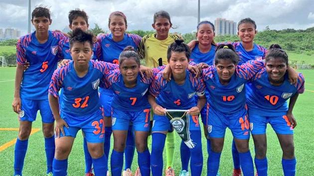 The Indian women’s Under17 football team. (Image Courtesy: AIFF) The Indian women’s Under17 football team. (Image Courtesy: AIFF)