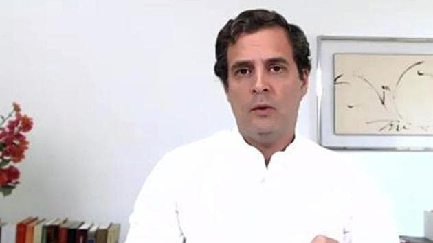 Rahul Gandhi explained in the 3:38-minute video that countries are protected not by one particular thing but “by a confluence of forces and by a confluence of systems”.(ANI) Rahul Gandhi explained in the 3:38-minute video that countries are protected not by one particular thing but “by a confluence of forces and by a confluence of systems”.(ANI)