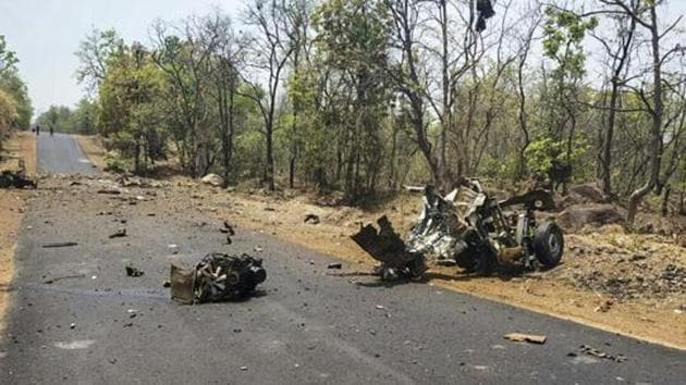 The policemen were travelling in a vehicle to Malkangiri district from Baipariguda in Koraput district on road clearing when the blast occurred. (HT file photo. Representative image) The policemen were travelling in a vehicle to Malkangiri district from Baipariguda in Koraput district on road clearing when the blast occurred. (HT file photo. Representative image)