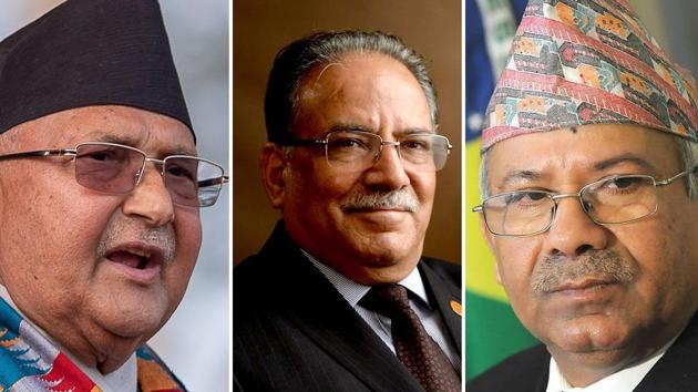 Nepal PM Oli wants Pushpa Dahal-Madhav Nepal combine to be seen as breakers of Communist Unity in Nepal and paint them as Indian agents.(REUTERS)