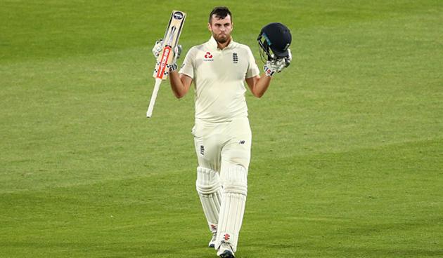 Dom Sibley celebrating his hundred.(Getty Images) Dom Sibley celebrating his hundred.(Getty Images)