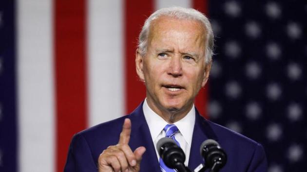 Democratic US presidential candidate and former Vice President Joe Biden speaks about his plans for tackling climate change during a campaign event in Wilmington, Delaware, US. (REUTERS) Democratic US presidential candidate and former Vice President Joe Biden speaks about his plans for tackling climate change during a campaign event in Wilmington, Delaware, US. (REUTERS)