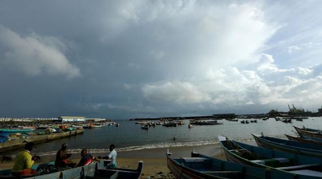 Vizhinjam, in Thiruvananthapuram is one of the coastal areas that has ben placed under complete lockdown.(HT PHOTO)