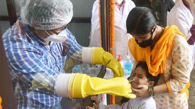 In a few Delhi hospitals, children who have been showing symptoms of Kawasaki-like syndrome have been admitted recently.(HT PHOTO.) In a few Delhi hospitals, children who have been showing symptoms of Kawasaki-like syndrome have been admitted recently.(HT PHOTO.)