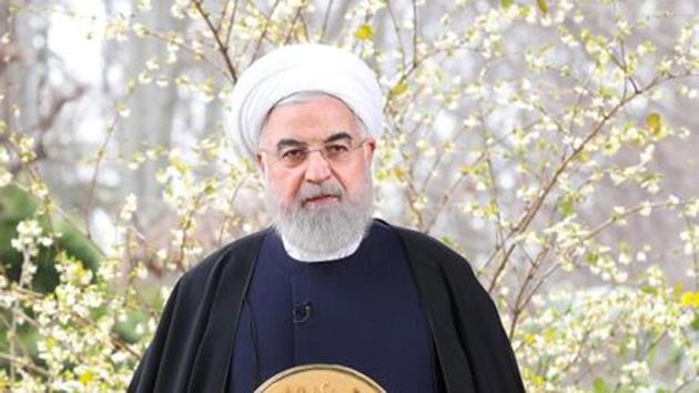 Iranian President Hassan Rouhani delivers a televised speech.(VIA REUTERS) Iranian President Hassan Rouhani delivers a televised speech.(VIA REUTERS)