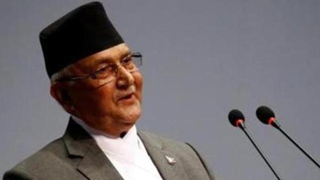 Prime Minister Khadga Prasad Sharma Oli speaks at the parliament .(Reuters file photo)