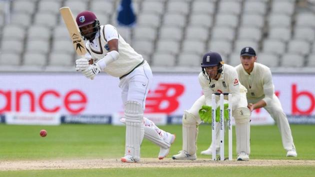 Kraigg Brathwaite scored his 19th Test fifty.(Image Courtesy: ICC Twitter) Kraigg Brathwaite scored his 19th Test fifty.(Image Courtesy: ICC Twitter)