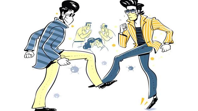 New nods: The chin-brow lift and footshake. (Gajanan Nirphale) New nods: The chin-brow lift and footshake. (Gajanan Nirphale)