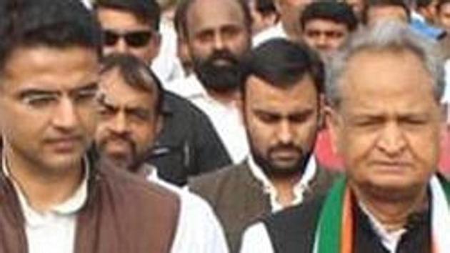 The crisis in Rajasthan Congress has been brewing since the party picked Gehlot over Pilot for the chief minister’s post. (HT Photo) The crisis in Rajasthan Congress has been brewing since the party picked Gehlot over Pilot for the chief minister’s post. (HT Photo)