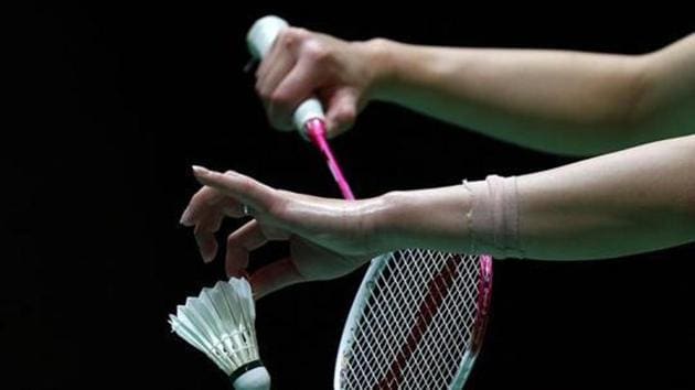 A detail shot of a shuttlecock and racquet during day two of the BWF World Badminton Championships and LOCOG Test Event for London 2012 at Wembley Arena.(Getty Images)