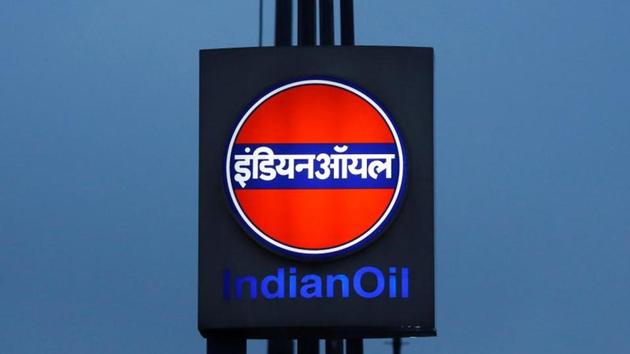 A logo of Indian Oil is picture outside a fuel station in New Delhi.(REUTERS)