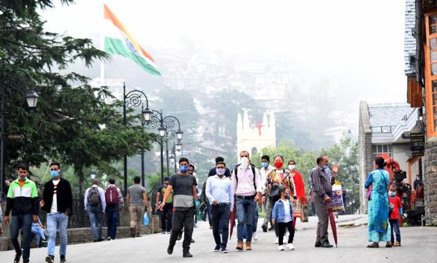 Himachal Pradesh recorded a spike of 623 Covid-19 cases in June, while 595 cases have been reported in July till date.(Deepak Sansta/HT file photo) Himachal Pradesh recorded a spike of 623 Covid-19 cases in June, while 595 cases have been reported in July till date.(Deepak Sansta/HT file photo)