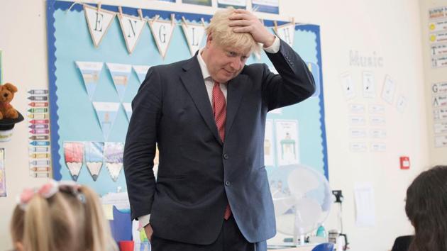 Britain's Prime Minister Boris Johnson during a visit to The Discovery School in Kent, Britain on July 20, 2020.(Reuters Photo) Britain's Prime Minister Boris Johnson during a visit to The Discovery School in Kent, Britain on July 20, 2020.(Reuters Photo)