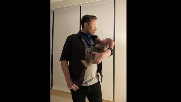 Elon Musk shares new pic with son X AE A-XII. It’s the caption that’s confusing tweeple