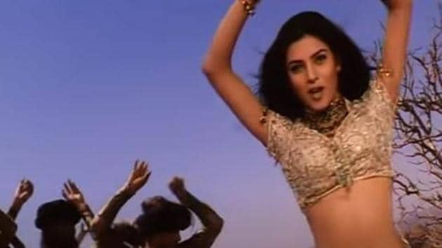 Sushmita Sen in a screengrab from the Mehboob Mere music video.