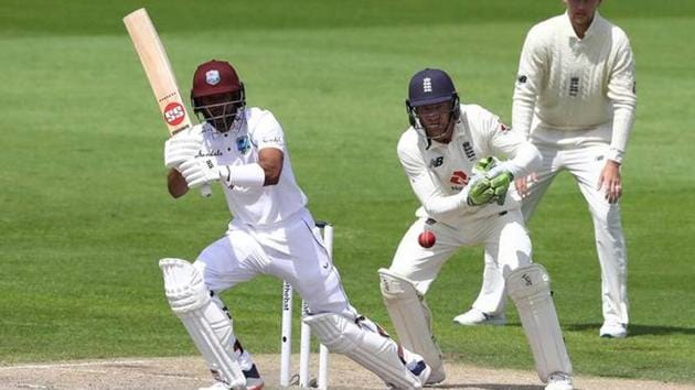 Shai Hope scored 16 and 9 in the two innings in Manchester.(Getty Images)