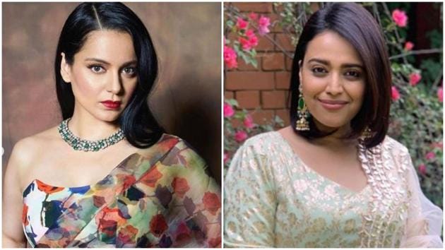 Swara Bhasker shared an old video of Kangana Ranaut and took a dig at her.
