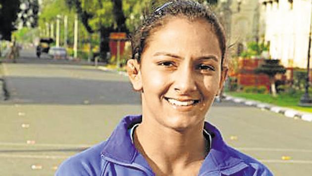 Wrestler Geeta Phogat at NIS Patiala.(Hindustan Times)