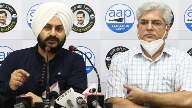 Senior AAP leader and Delhi minister Kailash Gehlot asked for Tripura CM Biplab Kumar Deb’s resignation. (Courtesy: Twitter@AamAadmiParty) Senior AAP leader and Delhi minister Kailash Gehlot asked for Tripura CM Biplab Kumar Deb’s resignation. (Courtesy: Twitter@AamAadmiParty)
