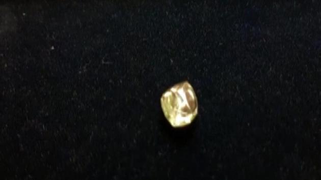 Anandilal Kushwaha, a labourer found a 10.69-carat diamond from a mine.(ANI)