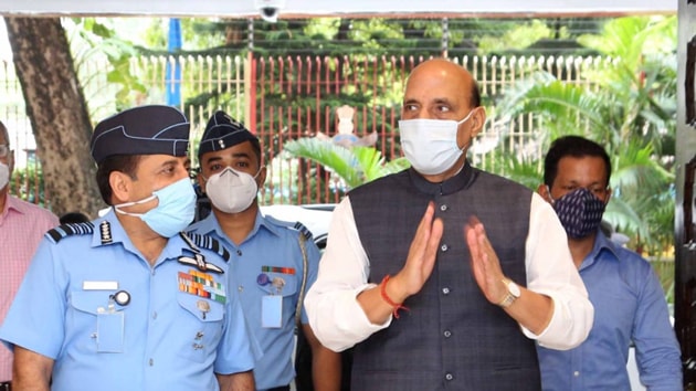 IAF chief Marshal RKS Bhadauria said the air force was poised to counter any aggressive action by the adversary.(HT Photo) IAF chief Marshal RKS Bhadauria said the air force was poised to counter any aggressive action by the adversary.(HT Photo)